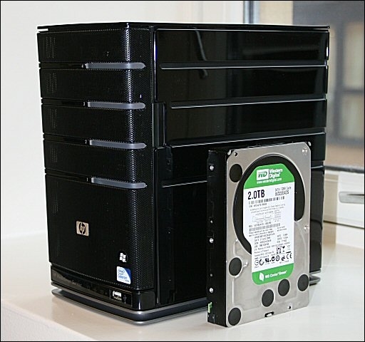En hjemmeserver trenger ikke være stor. Her er HPs MediaSmart Server EX490.